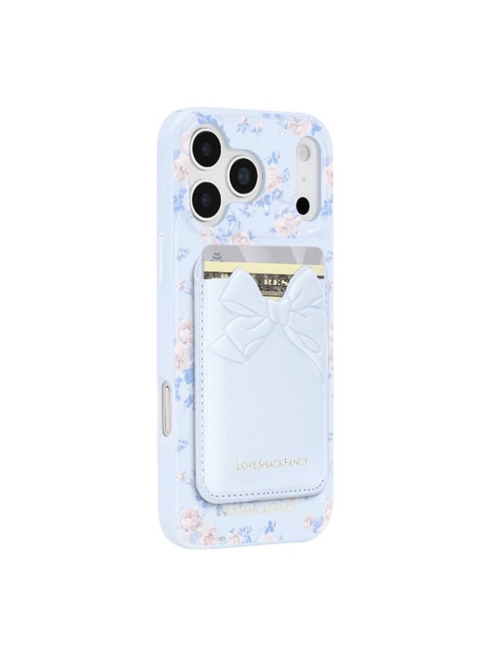 LoveShackFancy x Target – Case-Mate Adhesive Bow Cardholder Whisper Blue